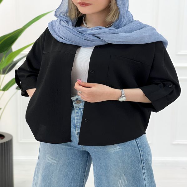شومیز مانتو آترین زنانه - مشکی