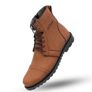 خرید اینترنتی قیمت نیم بوت مردانه زیپی مدل پیکاسو عسلی 40 تا 44