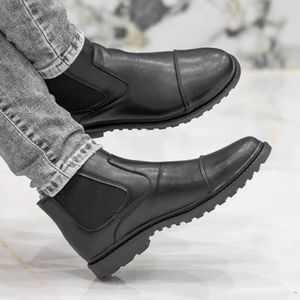 خرید اینترنتی قیمت کفش نیم بوت مردانه مدل ایتالیا رنگ مشکی 40 تا 44