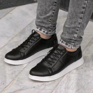 خرید اینترنتی قیمت کفش کتونی مردانه مدل دایان رنگ مشکی زیره سفید 40 تا 44