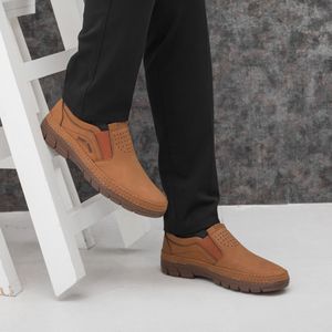 خرید اینترنتی قیمت کفش مردانه رسمی کشی مدل سهند عسلی 40 تا 44