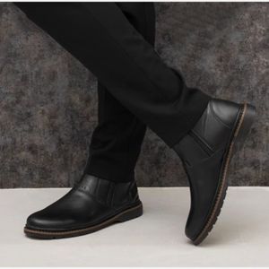 فروش اینترنتی نیم بوت مردانه دو طرف زیپ مدل آشیل مشکی