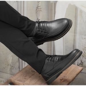 خرید اینترنتی قیمت کفش رسمی مردانه دور دوخت مدل سورن بندی . مشکی