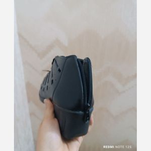 خرید اینترنتی قیمت کفش زنانه تابستانی صندل زنانه پاشنه دار مجلسی مدل نامسی مشکی