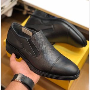 خرید اینترنتی قیمت کفش چر مجلسی مردانه بی بند مدل دایموند59
