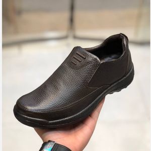 فروش اینترنتی کفش چرم مردانه مدل اوزین قهوای450