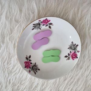 خرید آنلاین گیره مو تق تقی دخترانه وارداتی, طراحی شیک پک دو عددی