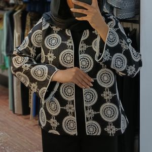 خرید آنلاین کت لینن سوزندوزی مدل هما