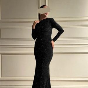 خرید آنلاین ماکسی نگینی یقه رومی