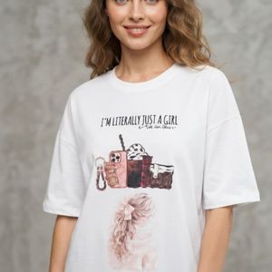 تیشرت ترند زنانه طرح آیفون