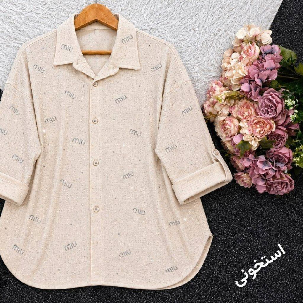 فروش اینترنتی شومیز نگینی مانتو نگینی اسپرت سوپر کراش درجه یک شیک ترند