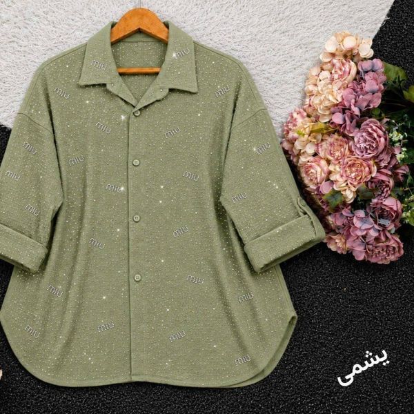 شومیز نگینی مانتو نگینی اسپرت سوپر کراش درجه یک شیک ترند