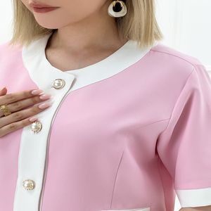 خرید اینترنتی قیمت کت تک دو رنگ ترکیبی زنانه