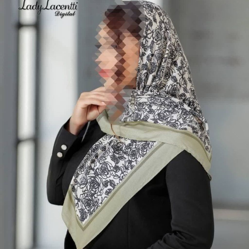 خرید آنلاین روسری نخی قواره صد سیا اسکارف اعلا