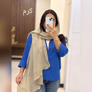 قیمت ارزان شال دوردانتل کتان سنگشور