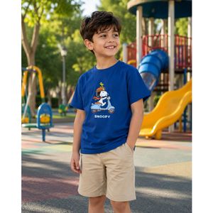 خرید آنلاین تیشرت شلوارک کتان.تیشرت شلوارک بچگانه.تیشرت شلوارک پسرانه.طرح اسنوپی