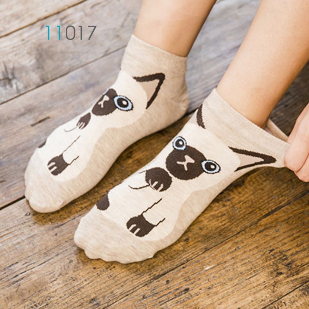 خرید اینترنتی قیمت جوراب مچی طرح گربه