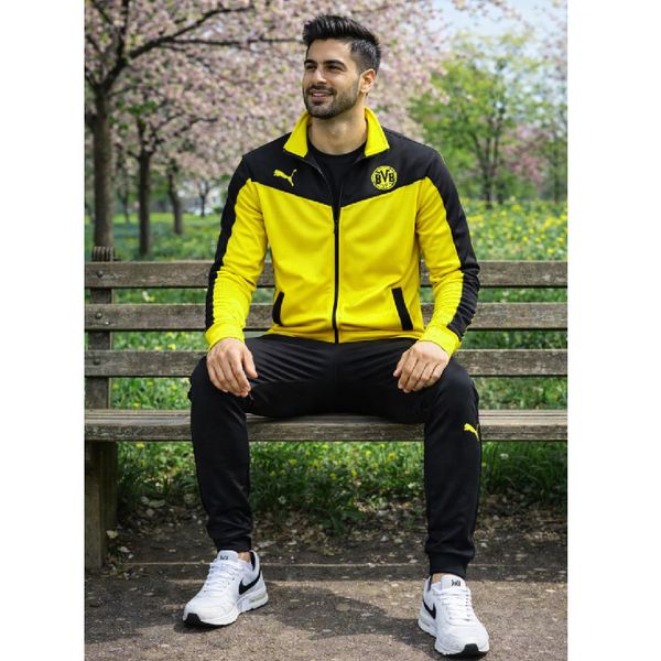 ست راحتی مردانه سوییشرت شلوار دورتموند مدل BVB09