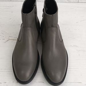 مشخصات نیم بوت مردانه چرم طبیعی دست دوز مدل آلپاین اسپرت طوسی