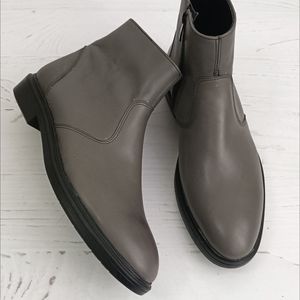 خرید آنلاین نیم بوت مردانه چرم طبیعی دست دوز مدل آلپاین اسپرت طوسی