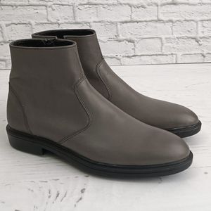 فروش اینترنتی نیم بوت مردانه چرم طبیعی دست دوز مدل آلپاین اسپرت طوسی