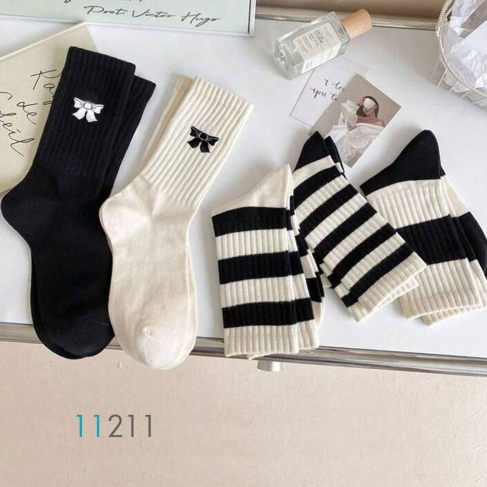 خرید اینترنتی قیمت پک 5 جفتی جوراب ساقدار زنانه