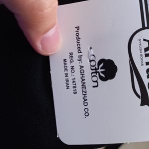 جوراب مردانه نخی کلاسیک مشکی ساده