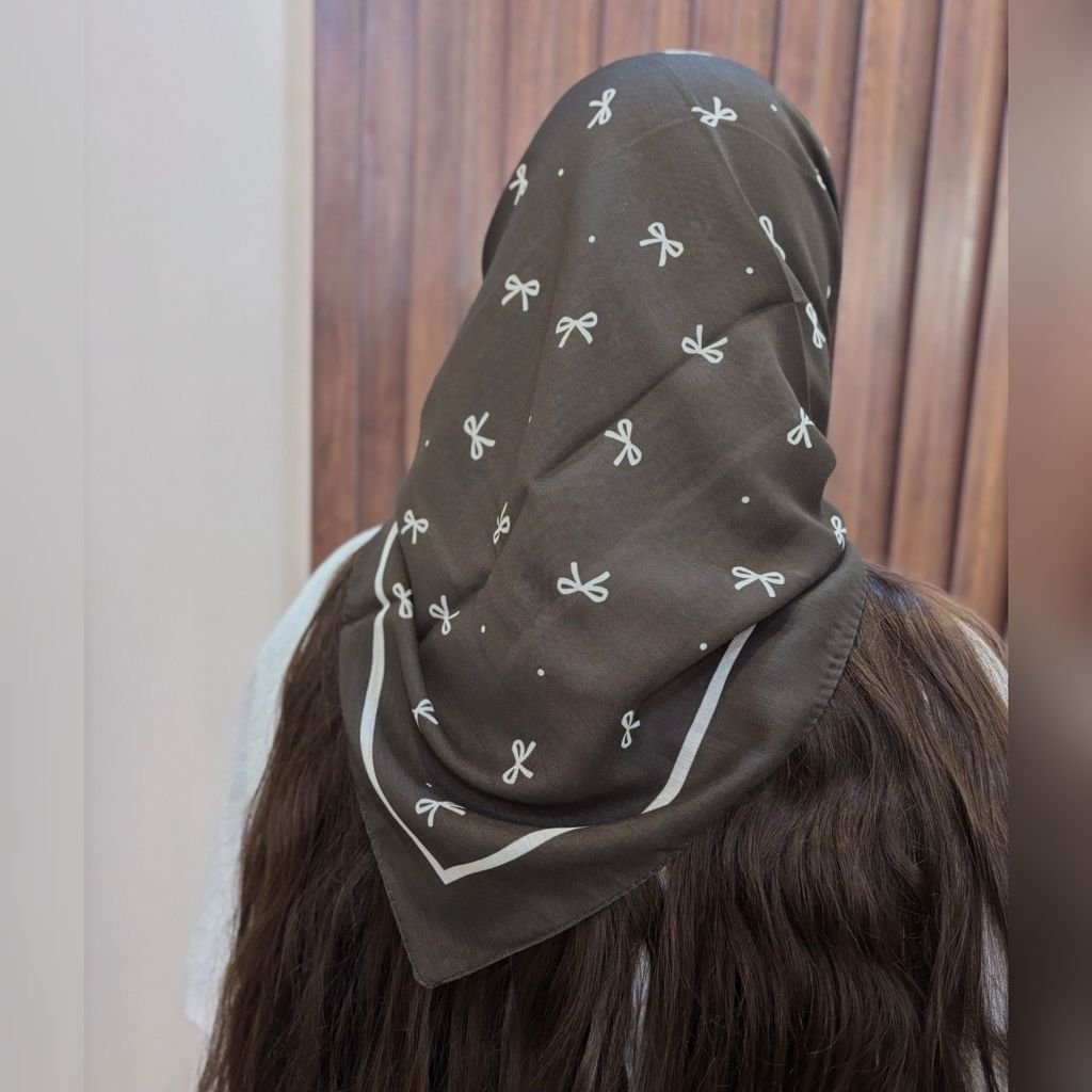 خرید اینترنتی مینی اسکارف موکا
