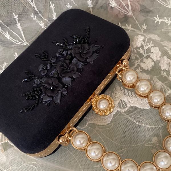 کیف مجلسی شکوفه سیاه