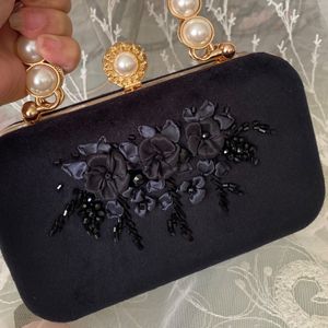 قیمت ارزان کیف مجلسی شکوفه سیاه