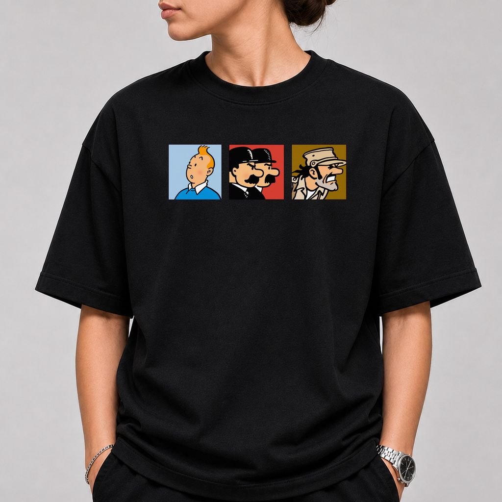 خرید اینترنتی قیمت تیشرت طرح تن تن کد 12