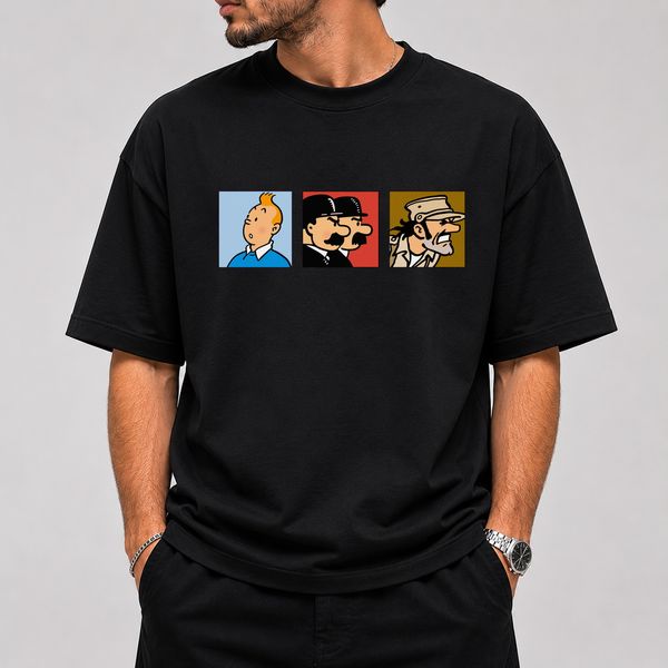تیشرت طرح تن تن کد 12
