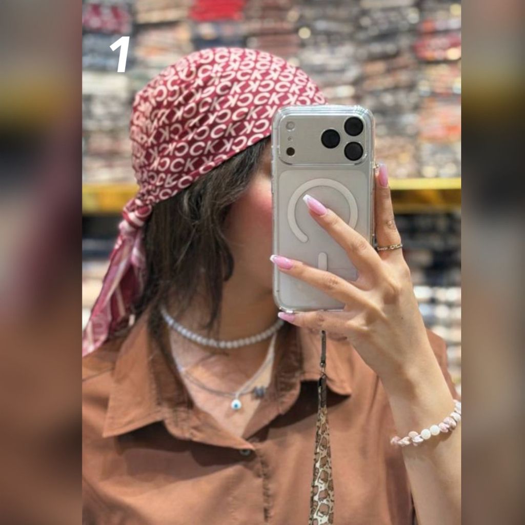 فروش اینترنتی مینی اسکارف نخی چری