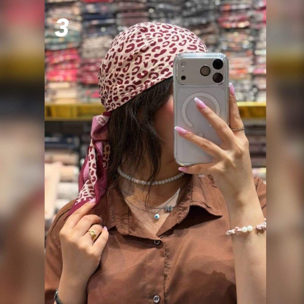 فروش اینترنتی مینی اسکارف نخی چری
