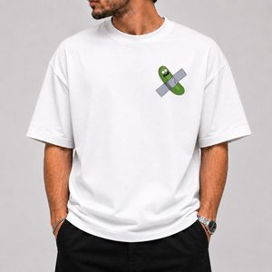 تیشرت طرح Pickle Rick قواره باکسی - پارچه دو نخ پنبه