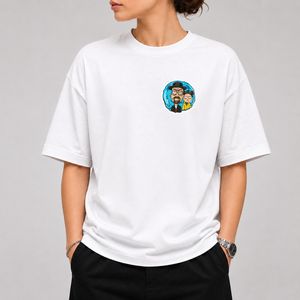 خرید اینترنتی قیمت تیشرت طرح Breaking Bad Rick And Morty قواره باکسی - پارچه دو نخ پنبه