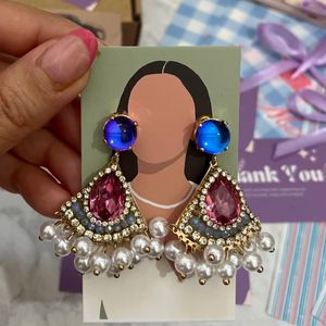 گوشواره مرواریدی گوشواره رنگی گوشواره ترند