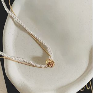 گردنبند دو لاین مرواریدی شیک