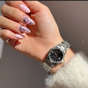 خرید اینترنتی ساعت مچی زنانه کاسیو صفحه مشکی بند استیل و طرح کلاسیک پاشا کالکشن