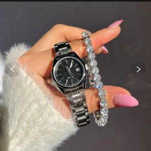 قیمت ارزان ساعت مچی زنانه کاسیو صفحه مشکی بند استیل و طرح کلاسیک پاشا کالکشن
