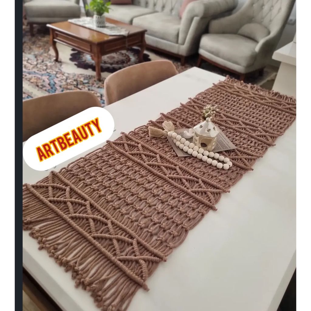 خرید آنلاین رومیزی مکرومه مدل سنتی