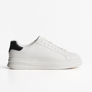قیمت ارزان کتونی مردانه برشکا سفید Bershka Basic Trainers