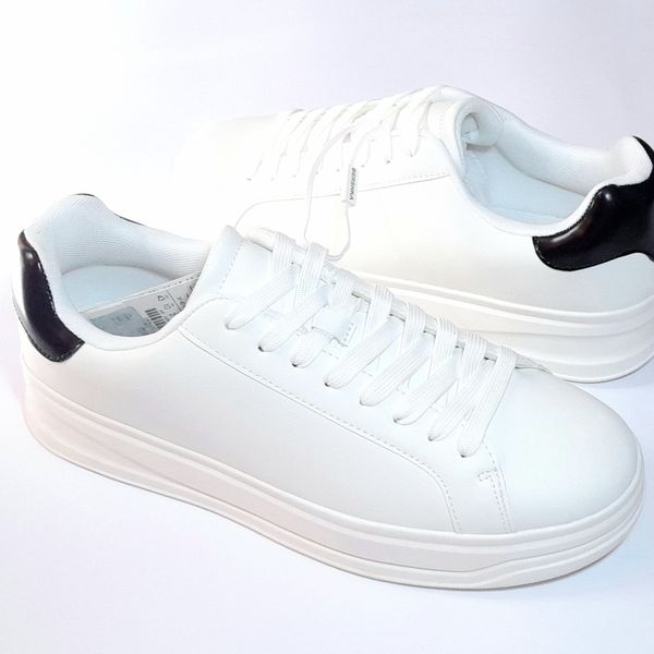 کتونی مردانه برشکا سفید Bershka Basic Trainers