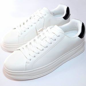 خرید انلاین کتونی مردانه برشکا سفید Bershka Basic Trainers