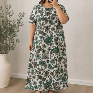 پیراهن بلند نخی