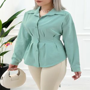 شومیز کمر کرستی تارا - سبز
