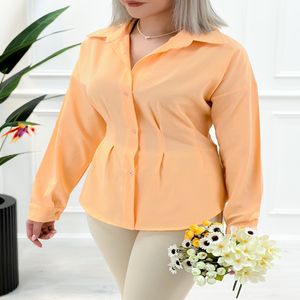 شومیز کمر کرستی تارا - مرجانی