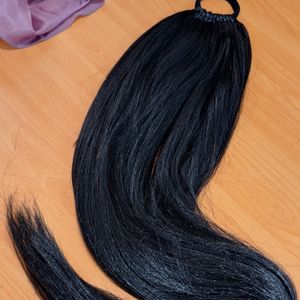 فروش اینترنتی مو دم اسبی اکستنشن مشکی بلند