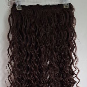 مو اکستنشن سرتاسری فر 65 سانتی قهوه ای تیره