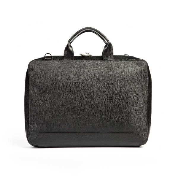 کیف اداری چرم طبیعی (فلوتر - مشکی)